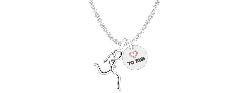 Custom Curve Silver Athletic Girl Jewelry Set for Women
