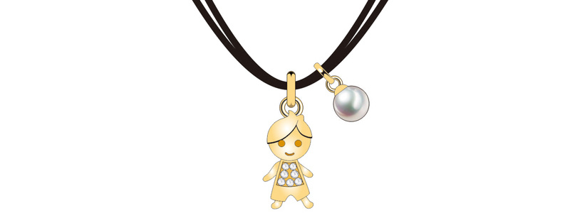 New Creative Couple Series Pearl Golden Boy Jewelry Set