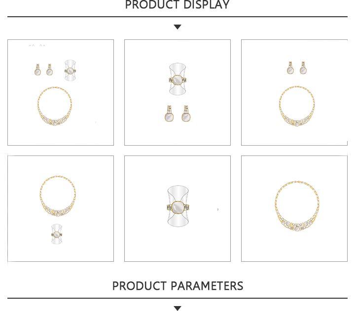 Amazing Gold Jewelry Set with Gemstones