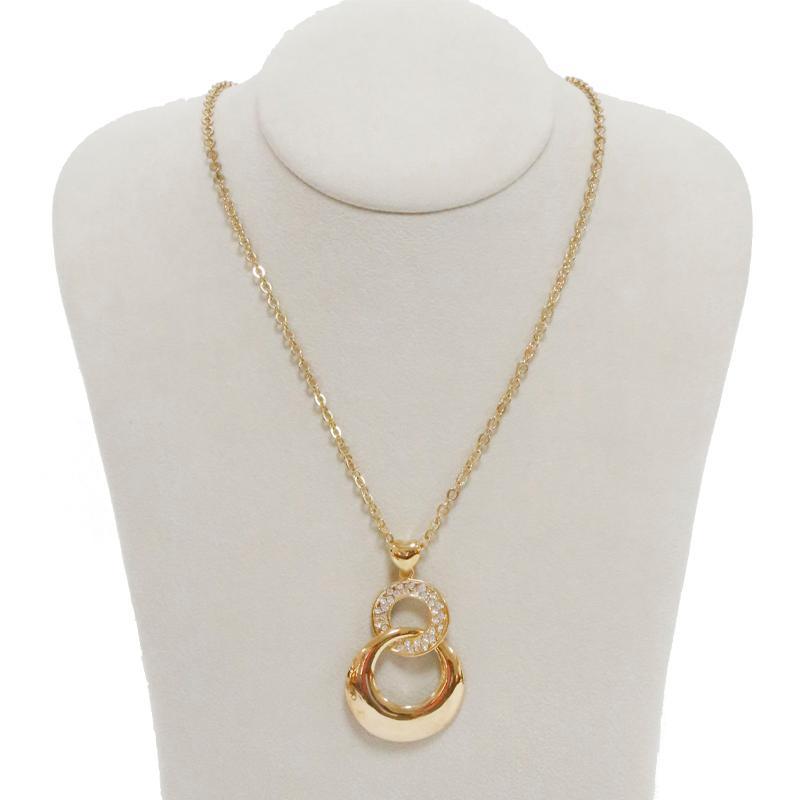 Succinct Sterling Silver Gold Necklace