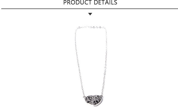 Most Popular Fashion Jewelry Silver Pendant Necklace with Love