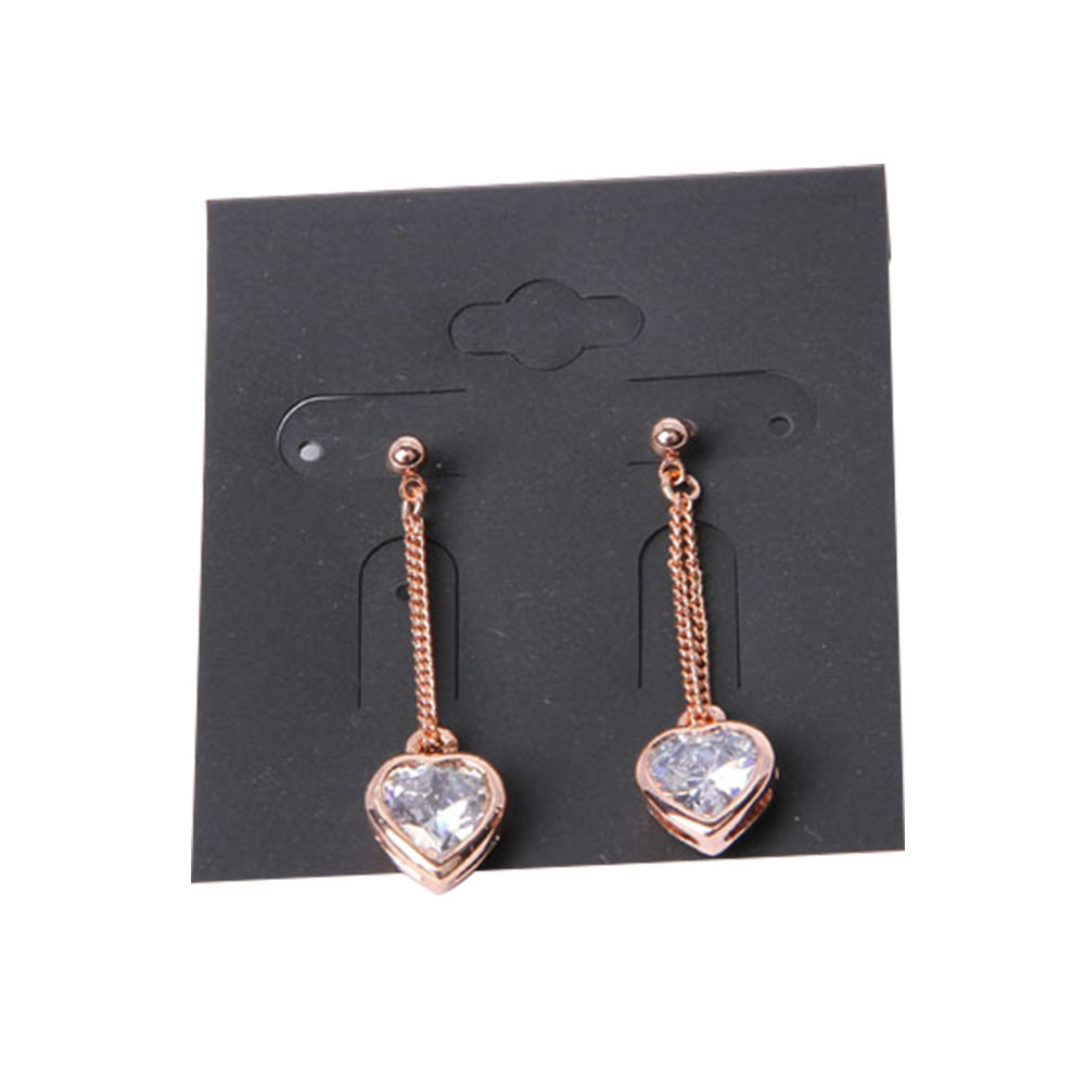 Fashion Jewelry Pink Rhinestone Pendant Earrings