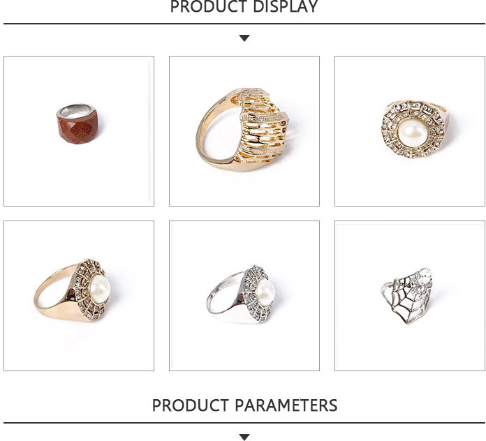 Professioanl Fashion Jewelry Scarlet Rhinestone Silver Ring