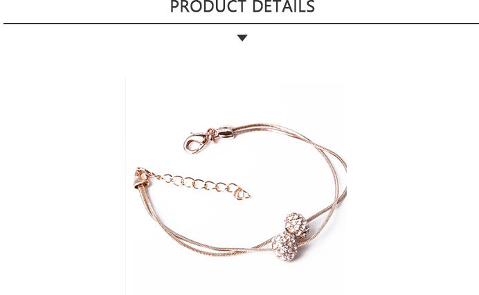 Good Quality Fashion Jewelry Gold Plate Rope Bracelet