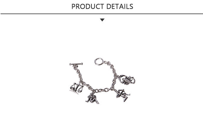 Adjustable Fashion Jewelry Charm Alloy Bracelet
