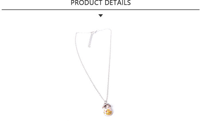 Personalized Fashion Jewelry Shoes Shape Pendant Necklace with Yellow Duck