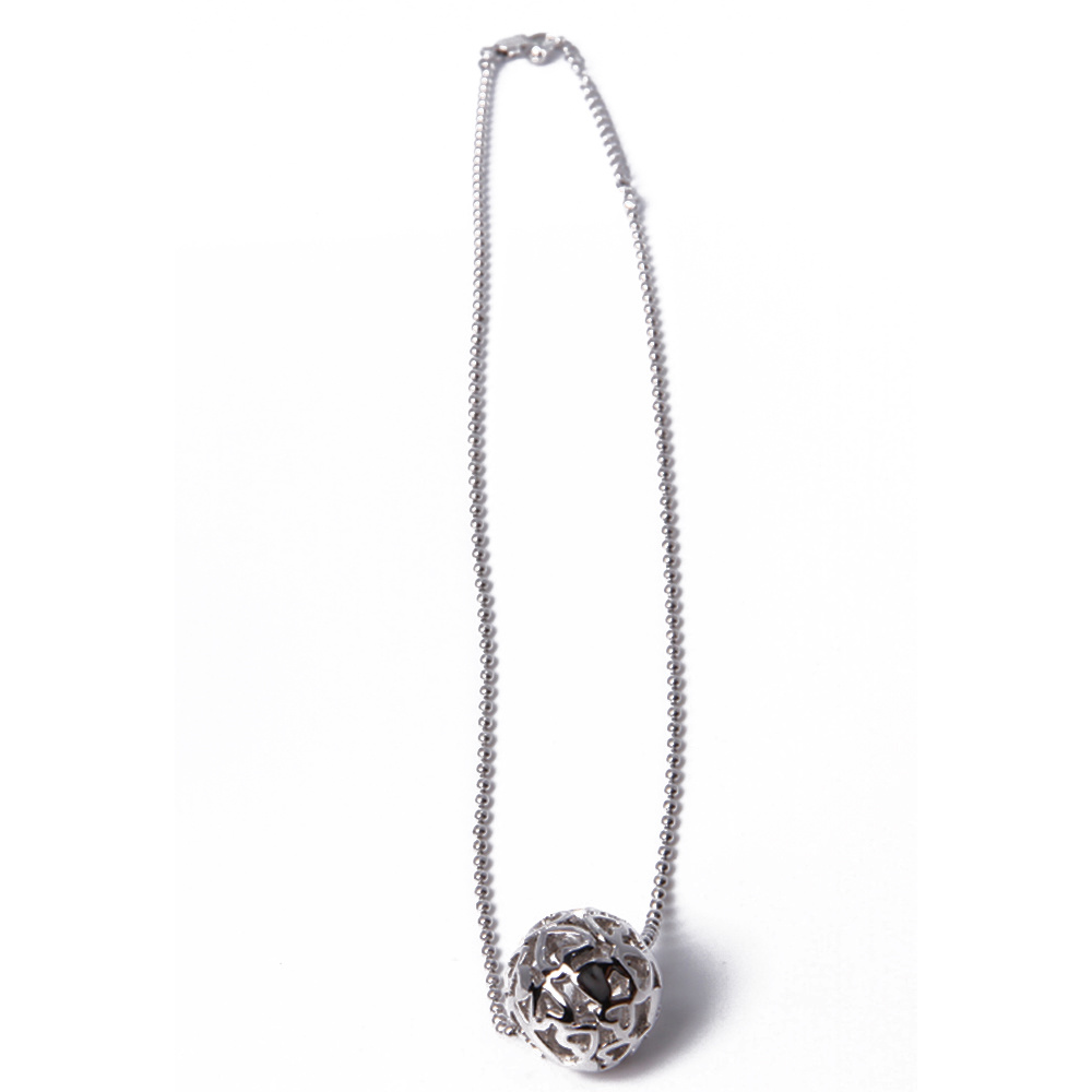 Year Fashion Jewellery Woven Ball Pendant Silver Necklace