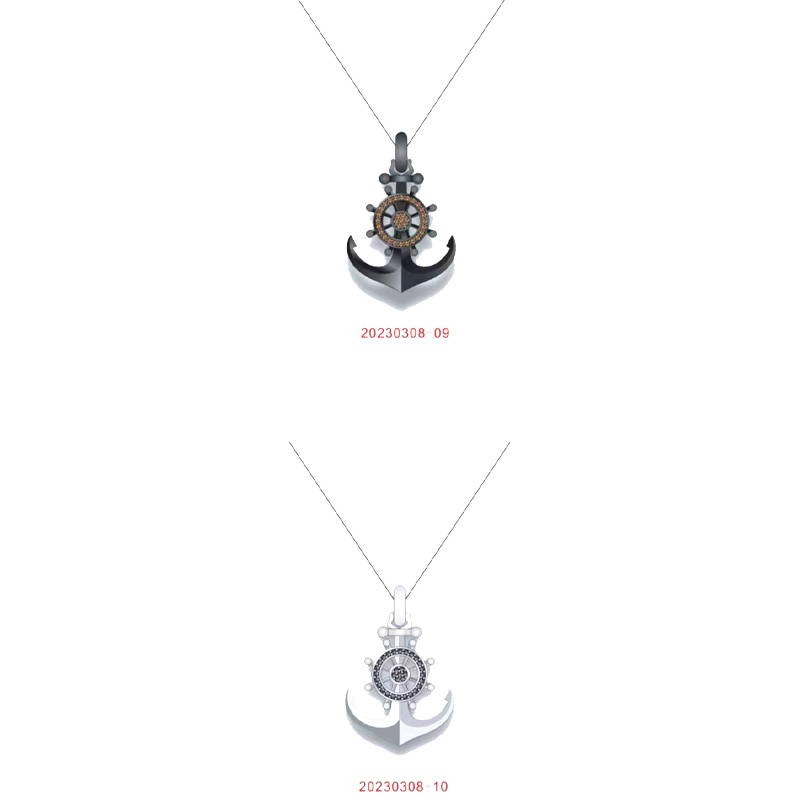 Scorpion Shield Titanium Steel Pendant Necklace Men′s Fashion Pendant