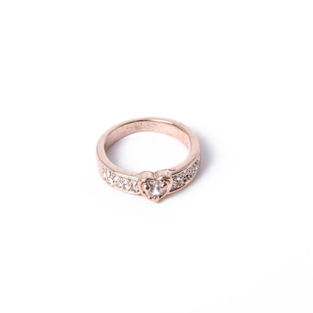 Fashion Rose Gold Plated Jewelry Ring with Rhinestones