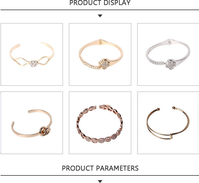 Wholesale Fashion Jewelry Bracelet with Four Leaf Clover Rhinestone