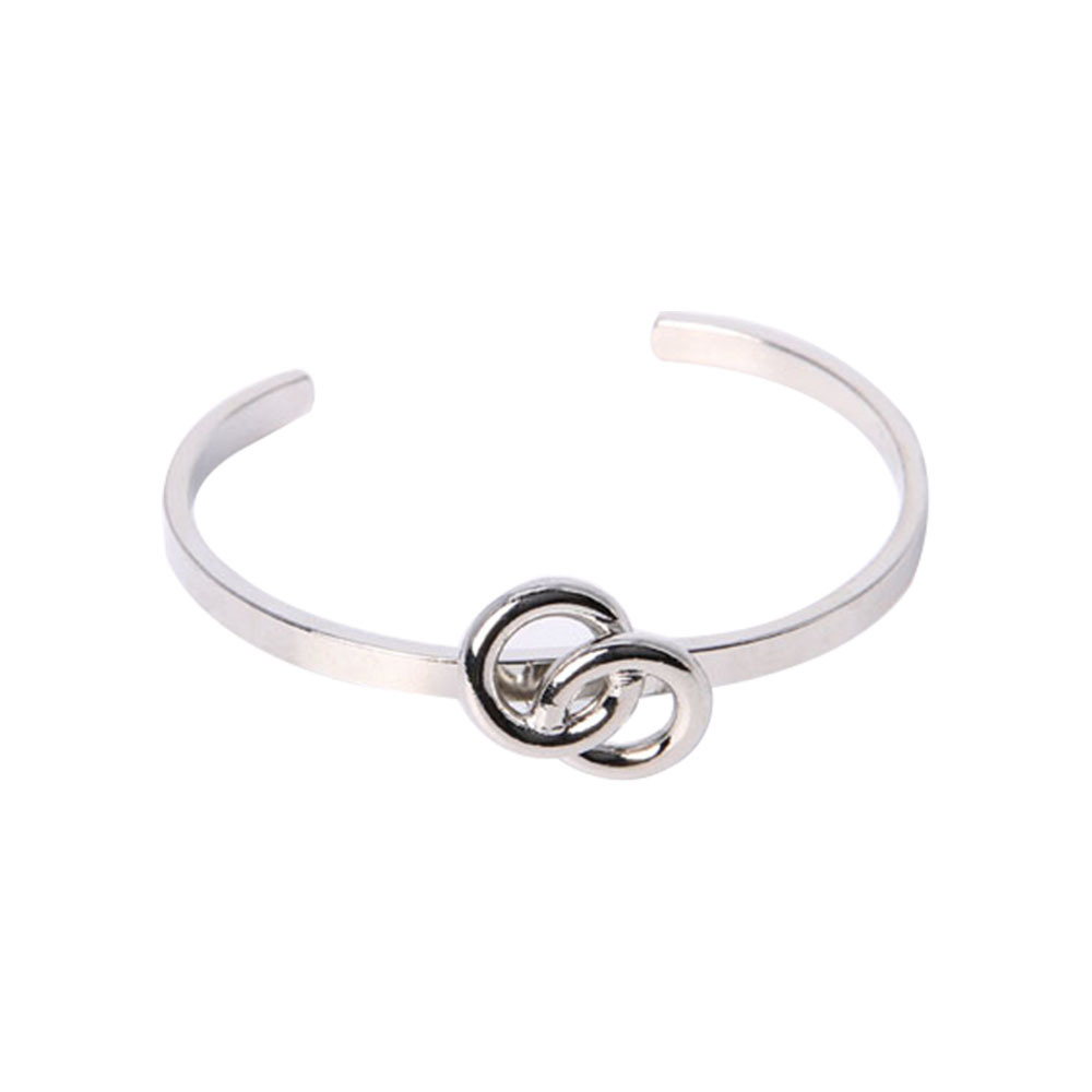 Year Charm Silver Bracelet with Rhinestone