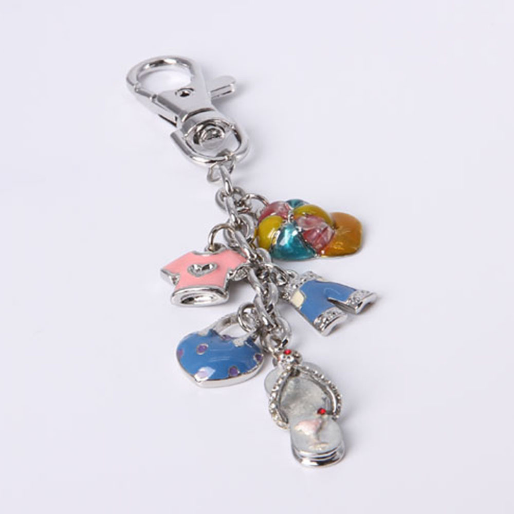Fashion Keychain with Bag and Diamond for Women