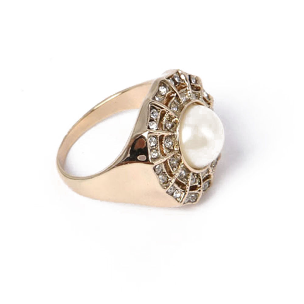 Good Quality Fashion Jewelry Pearl Gold Ring