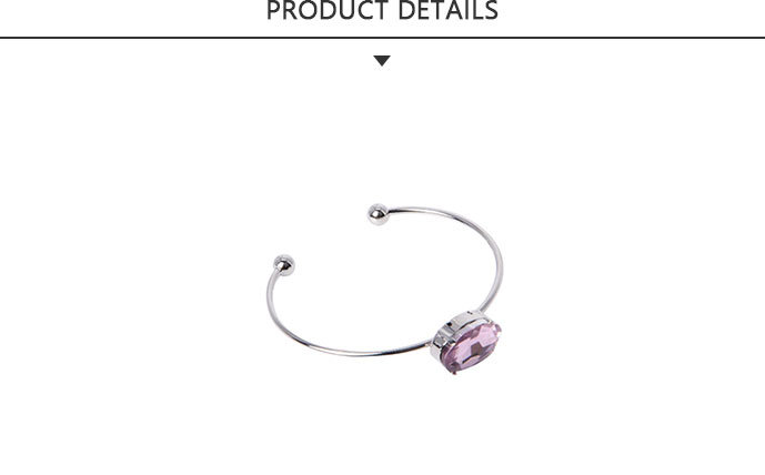 Wholesale Fashion Jewelry Bracelet with Pink Rhinestones