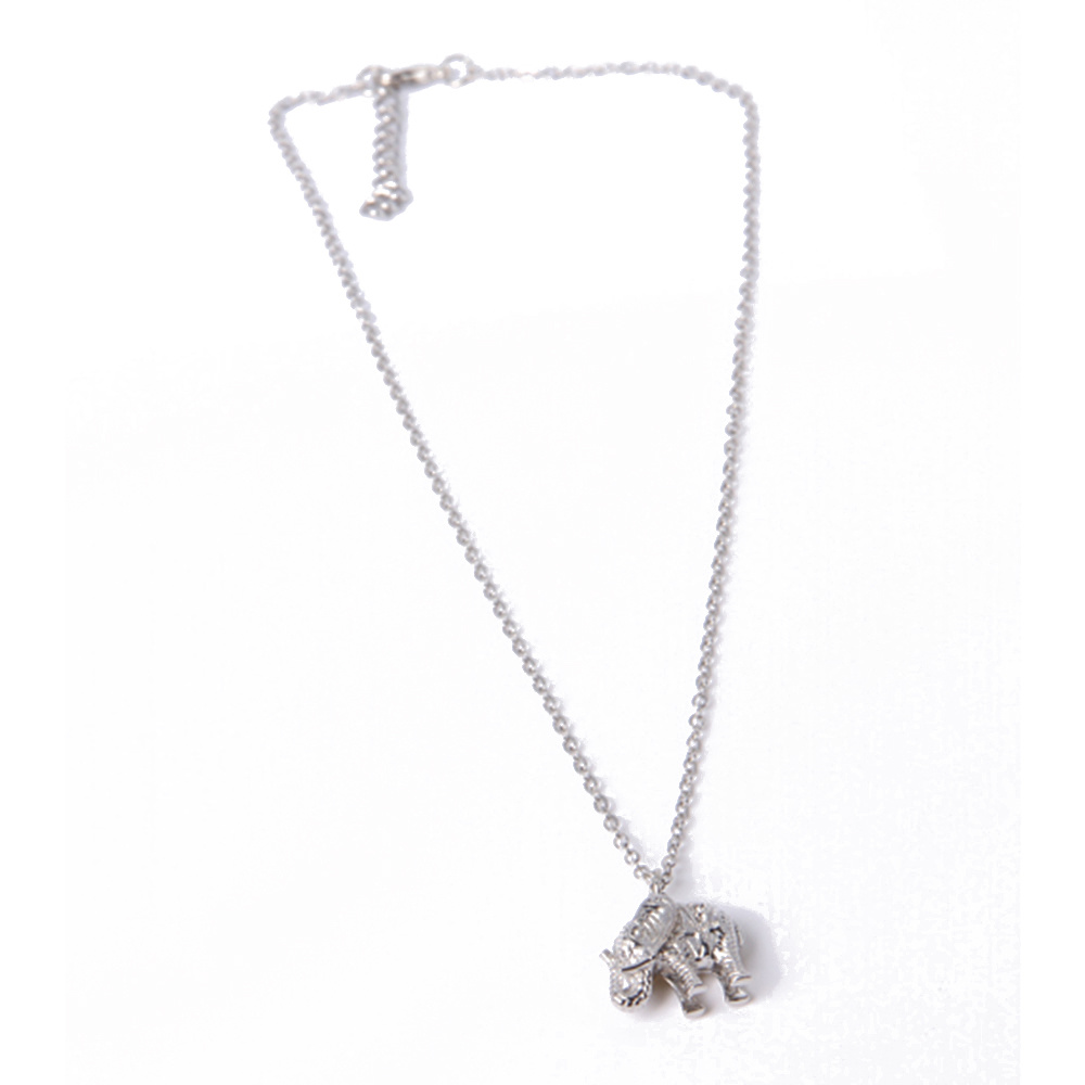 New Product Fashion Jewelry Silver Elephant Pendant Necklace