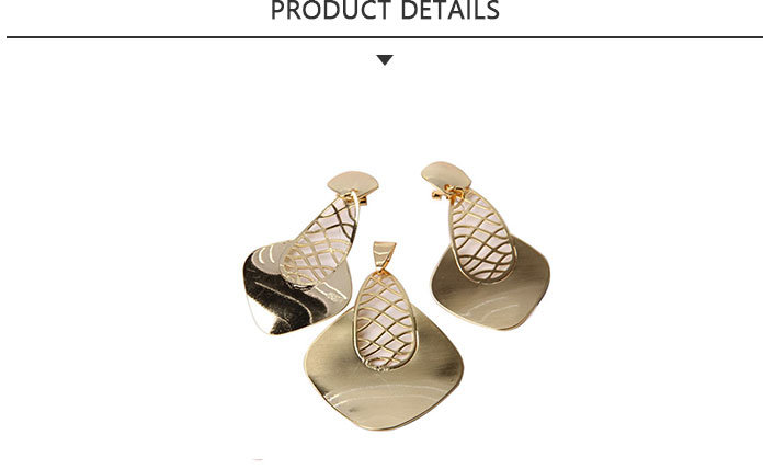Best Price Fashion Gold Plating Irregular Shape Jewelry Set