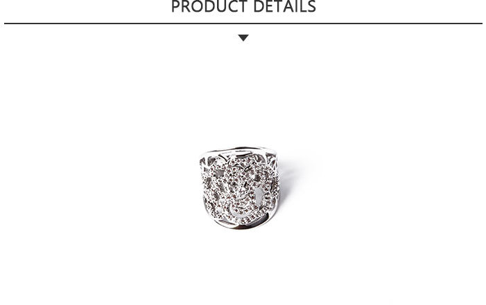 Hot Products Large Diameter Fashion Jewelry Silver Ring
