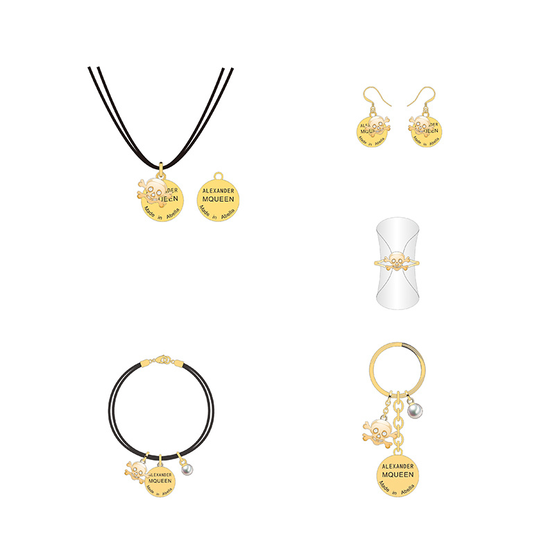 Round Gold Jewelry Set for Women