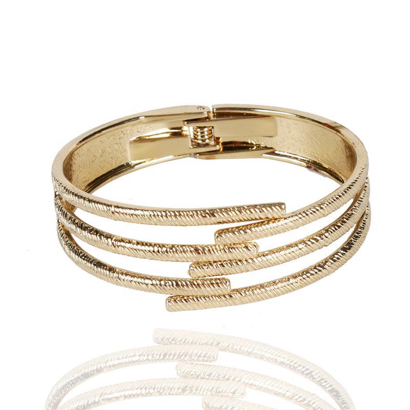 Fashion Jagged Staggered Gold Bracelet
