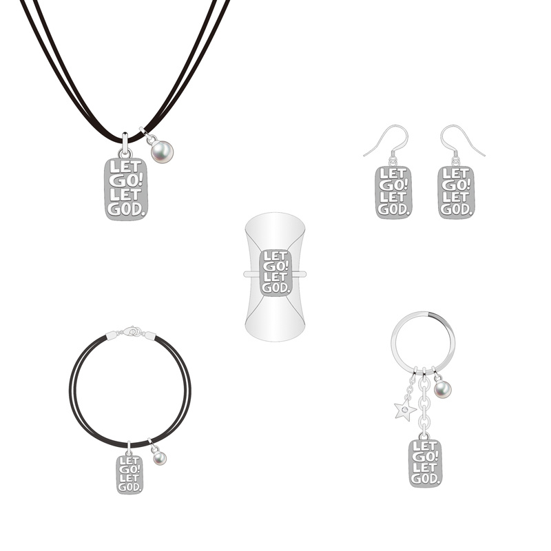Low Price Square Silver-Gray Pendant Jewelry Set