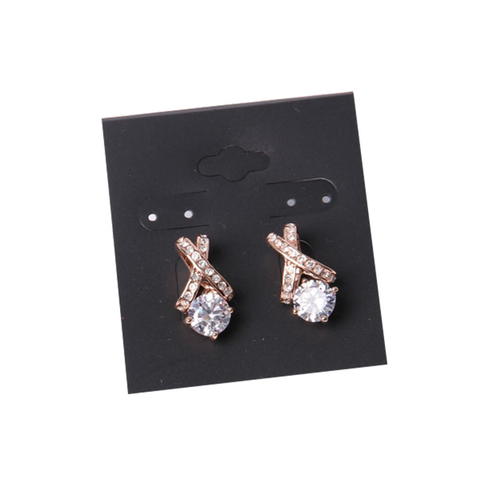 Fashion Jewelry Silver Earrings with Yellow Rhinestone
