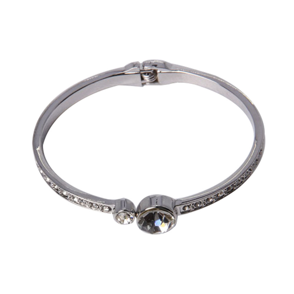 Customized Fashion Metal Bracelet with Rhinestone