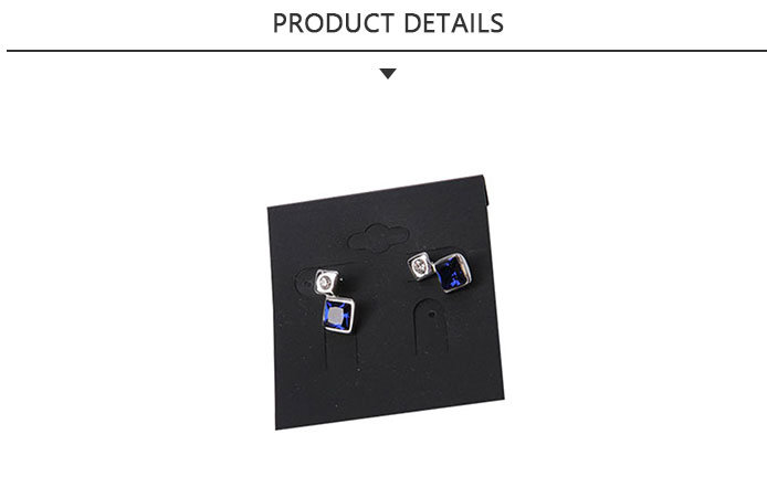 Fashion Jewelry Earring with Blue Glass Stone