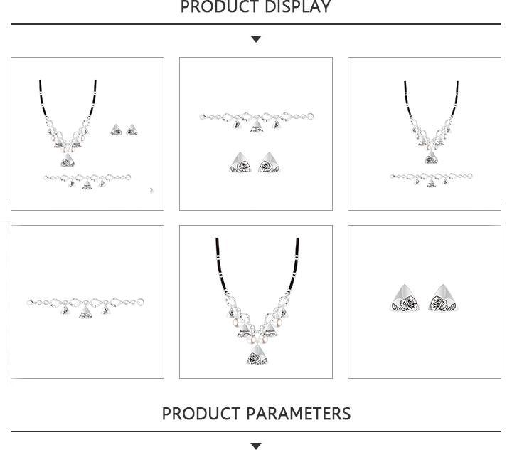 Fantastic Silver Jewelry Set with Gemstones