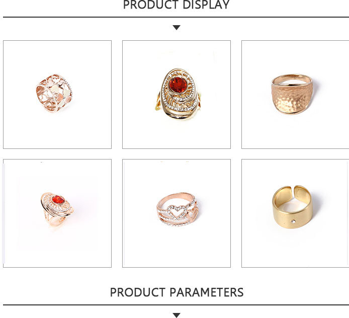 Newest Rose Gold Fashion Jewelry Ring with Epoxy