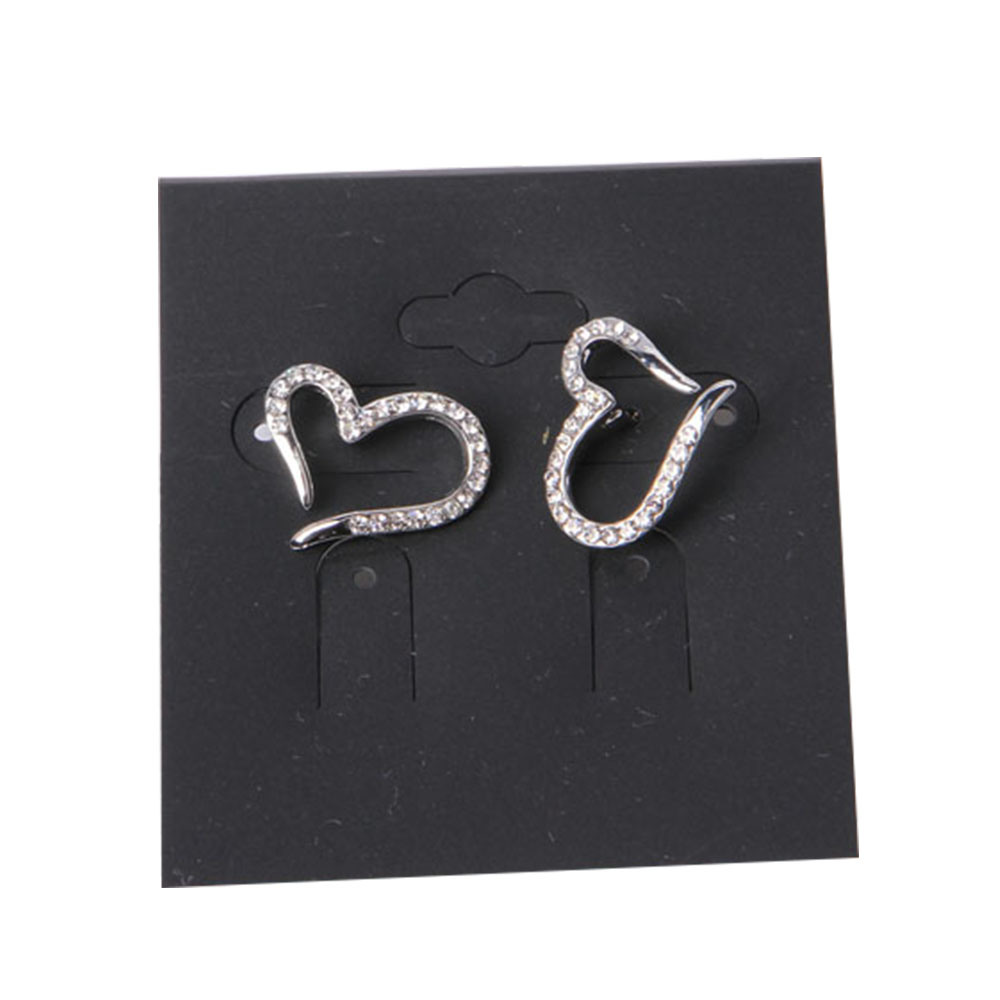 Fashion Jewelry Gold Note Earring with White Rhinestone