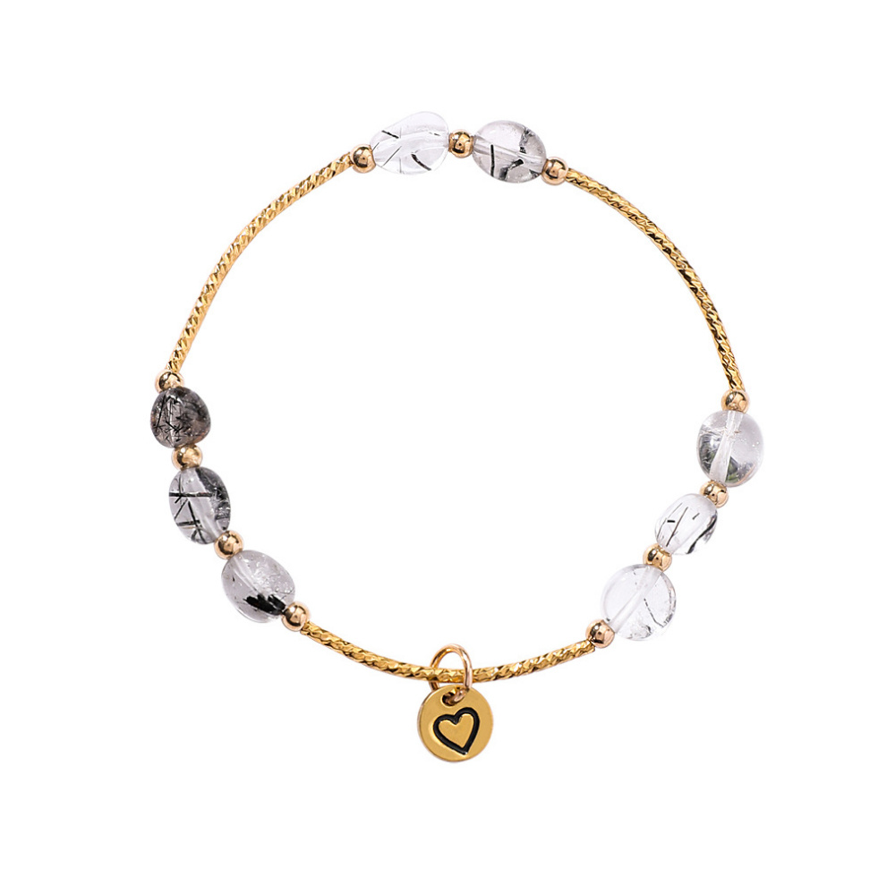 Hotsales Fashion Jewelry Gold Rope Bracelet with White Bead
