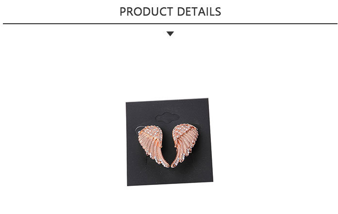 Sample Available Fashion Jewelry Wing Gold Earring