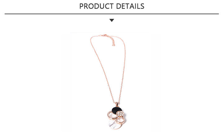 Good Quality Fashion Jewelry Gold Round Pendant Necklace
