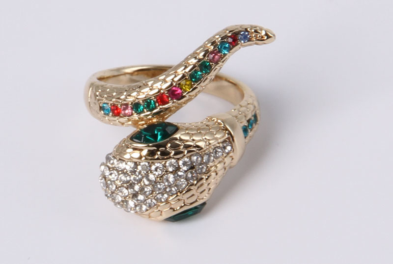 Dark Red Glass Stones Fashion Jewelry Ring