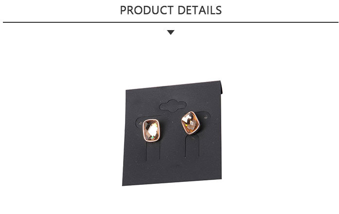 Rose Gold Fashion Jewellery Earring with Faced Glass Beads