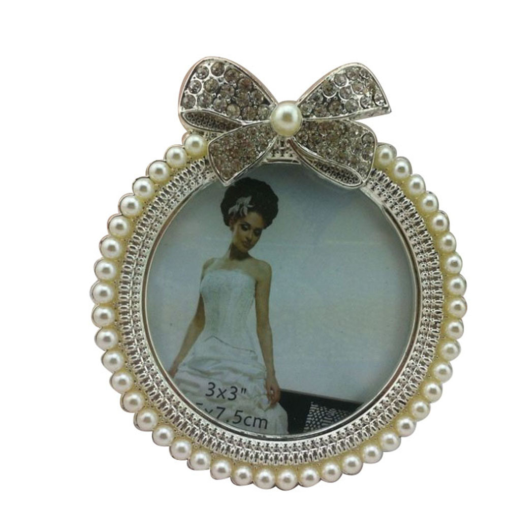Fashion Photo Frame Holder with Flower Epoxy Decorated