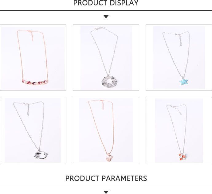 High Quality Fashion Jewelry Silver Pendant Necklace with Blue Stars