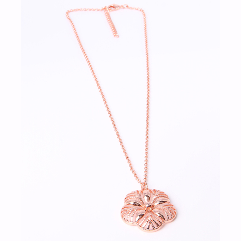 Hotsales Fashion Jewelry Gold Flower Pendant Necklace