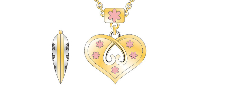 New design Heart-Shaped Magic Jewelry Set for Fairy
