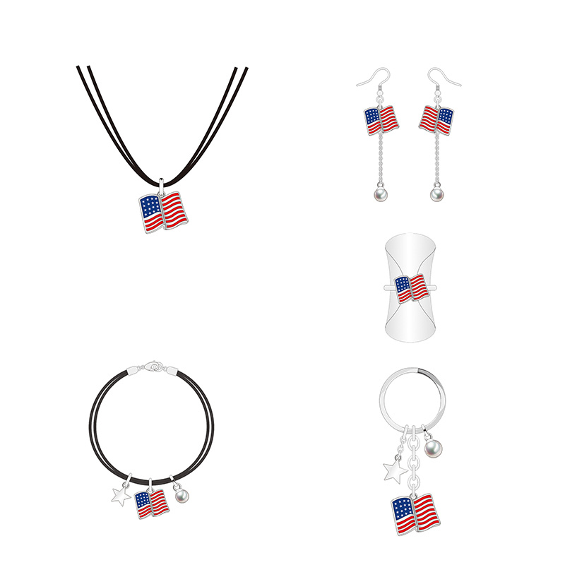 China Custom Designed Book Page Flag Series Jewelry Set