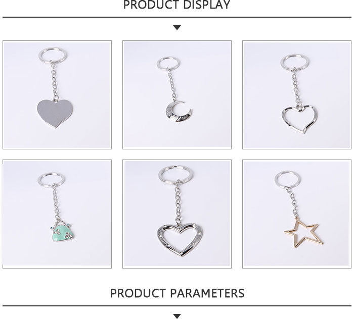 Wholesale Metal Promotion Keychain with Heart Shape