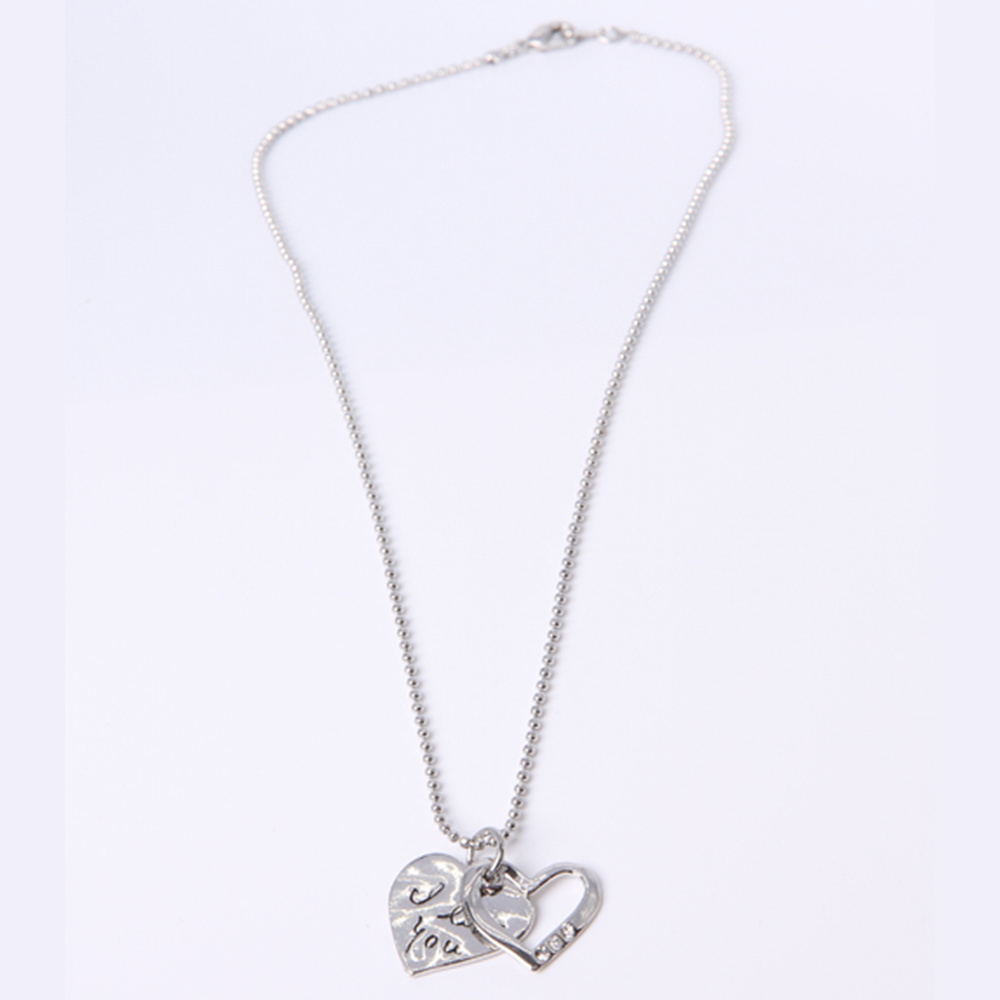 Personalized Fashion Jewelry Heart-Shaped Silver Pendant Necklace
