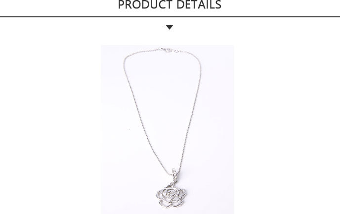 China Manufacturer Fashion jewelry Pendant Necklace with Flower