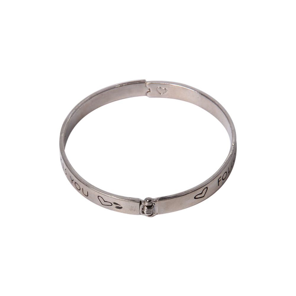 Year Charm Silver Bracelet with Rhinestone