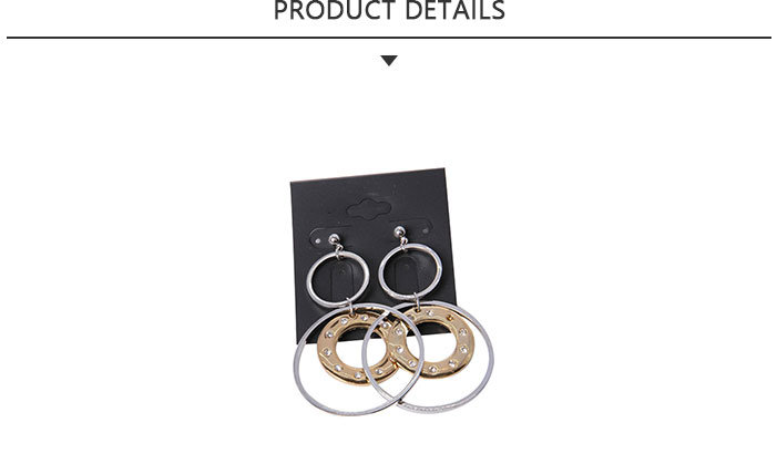 Good Quality Fashion Jewelry Alloy Earring with Big Circle