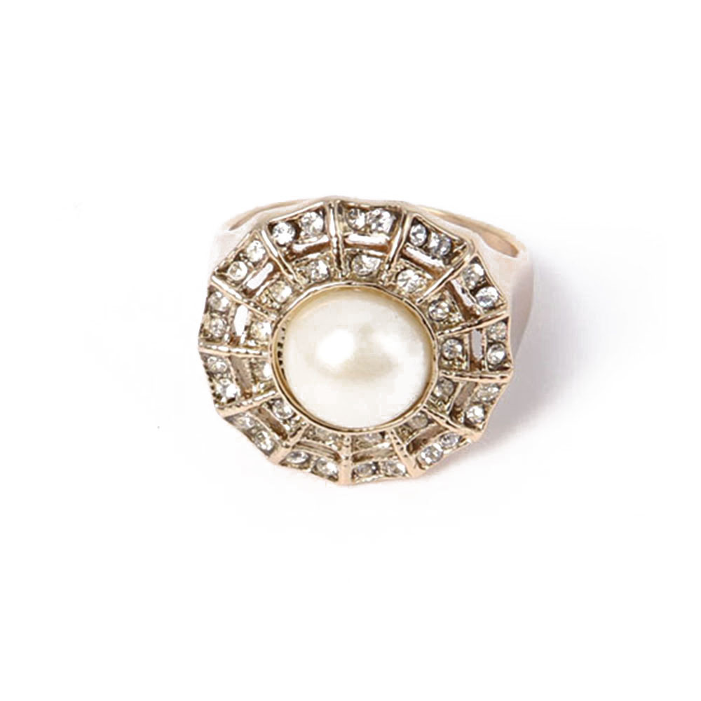 Good Quality Fashion Jewelry Pearl Gold Ring