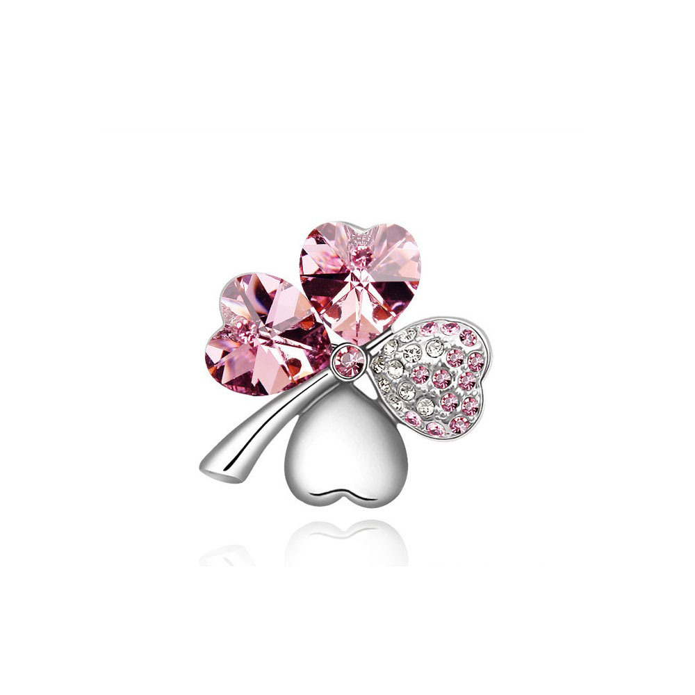 Newest Design Fashion jewelry Heart Shape Gold Brooch Pin