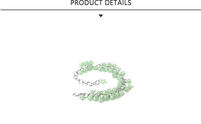 High Quality Charm Pearl Chain Bracelet Green