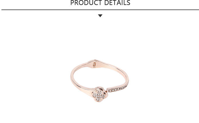 Fashion Gold Costume Jewelry Bracelet Four Leaf Clover