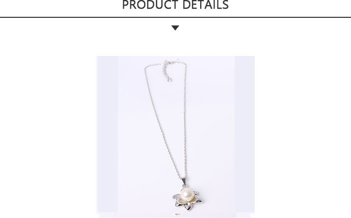 Hotsales Fashion Jewelry Silver Pearl Pendant Necklace